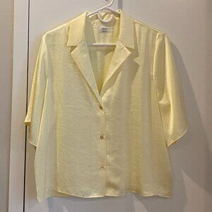 Aritzia Wilfred Beso Shirt | TAPIOCA YELLOW | Size L